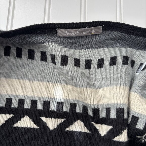 Smartwool Camp House Wrap Cardigan (Sz M) Southwestern Print Merino Wool Blend - Picture 5 of 8